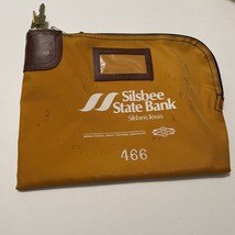 Silsbee State Bank Arco 7 Locking Canvas Currency Bag w/ Key Rifkin Nota... - $22.33