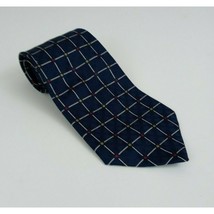 Croft &amp; Barrow Blue Tie Wtih Red &amp; Yellow Connecting Squares Design - £10.07 GBP