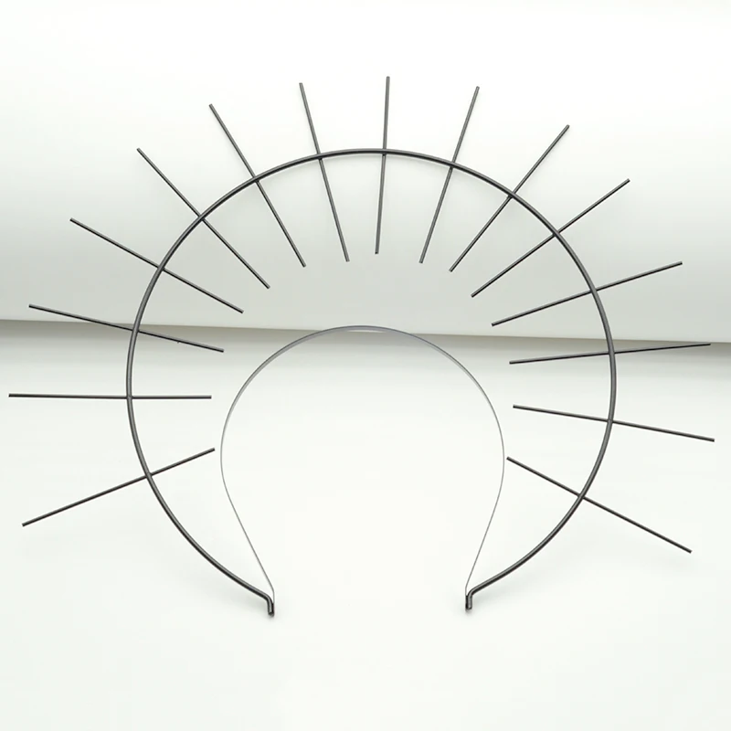 5PCS Glowing Sunlight Pattern Double Layers Metal Wire Headbands Goddess Aura Ha - £75.43 GBP
