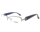 Vogue Eyeglasses Frames VO 3779-B 548 Blue Silver Bows Crystals 51-17-135 - £44.17 GBP