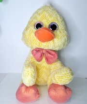 Easter Large Plush Yellow Chick Duck Glitter Eyes Bow Giant Stuffed Anim... - $98.99
