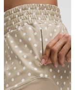 LULULEMON Hotty Hot High Rise Short  2.5”~Simple Polka White Sheer Oak S... - $125.85 CAD