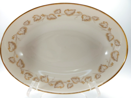 Noritake Goldivy Oval Vegetable Bowl 8.9in Serving Ivory Gold 7531 - £25.07 GBP