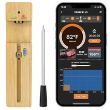 Smart Meat Thermometer Wireless 300ft Wireless Range Bluetooth Meat Thermomet... - £144.63 GBP
