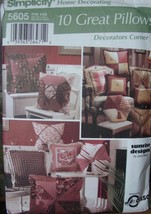 Sewing Pattern 5605 Many Throw Pillows to Make - $1.99