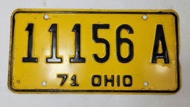 Vintage 1971 Ohio Passenger License Plate - $17.33