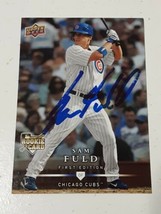 Sam Fuld Chicago Cubs 2008 Upper Deck Autograph Card #264 Read Description - £3.86 GBP