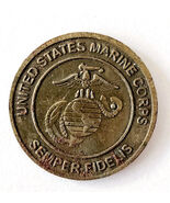 1960-70s Marine Coin Token Toys For Tots Military Semper Fidelis 1 Inch ... - €17,16 EUR