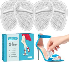 Elegant Gel Shoe Inserts - Pain Relief Cushions for Women, 2 Pairs of Cl... - $23.71