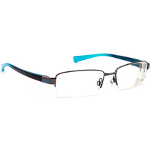 Nike Men&#39;s Eyeglasses 8090 923 Gunmetal/Blue Half Rim Frame 53[]17 140 - £135.88 GBP