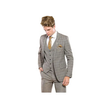 Men 3pc European Vested Suit WESSI by J.VALINTIN Extra Slim Fit JV44 Houndstooth image 8