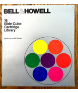 16 Slide Cube Cartridge Library  Bell &amp; Howell Projectors For Up To 640 ... - $24.95