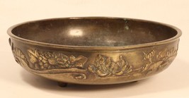 Japanese antique ikebana vase in cast bronze - $460.35