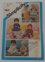 Simplicity Pattern #6481 Wardrobe For Baby Dolls In 3 Sizes From 13&quot;-18&quot; Uncut - $9.99