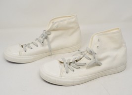 James Perse Men&#39;s High Top Canvas Sneakers Ivory 12 US - $297.00