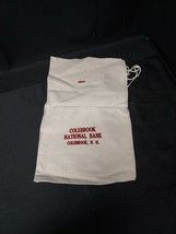 Old Colebrook National Bank Canvas Money Bag Colebrook New Hampshire  - $545.41 MXN