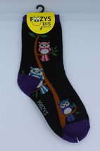 Foozys Socks - Kids Crew - Owls - Size 6-8 1/2 - $6.79