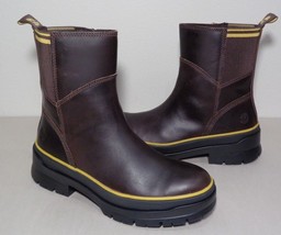 Timberland Size 8.5 M Malynn Waterproof Brown Leather Boots New Women&#39;s Shoes - £159.96 GBP