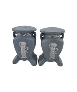 Wedgwood Blue Jasperware Salt &amp; Pepper Shakers Japan - $184.96 MXN