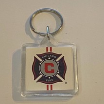 Chicago Fire MLS Logo Keychain Double Sided Charm Souvenir Collector Novelty - £7.70 GBP