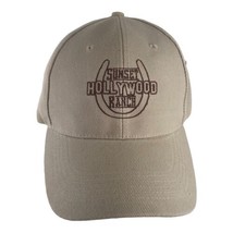 Sunset Hollywood Ranch California Baseball Hat Men&#39;s Tan Beige Cap OS Ad... - £11.00 GBP