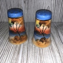 Noritake Vintage Hand Painted Salt and Pepper Shakers Original Corks - $12.38