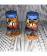 Noritake Vintage Hand Painted Salt and Pepper Shakers Original Corks - €10,75 EUR