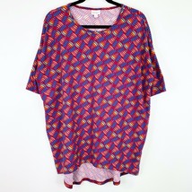 Lularoe Rainbow Irma High Low Tunic T-Shirt Tee Top Shirt Size Small S Womens - £5.44 GBP