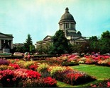 Capitol Building and Rotunda Olympia Washington WA UNP Chrome Postcard A3 - $2.92