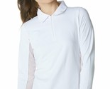 NWT IBKUL Solid White Long Sleeve Polo Golf Shirt - sizes L XL &amp; XXL - $59.99