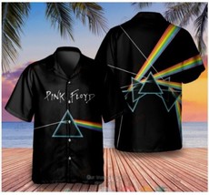 Pink Floyd Hawaiian Shirt Summer Aloha Hawaii Shirt Men&#39;s 3D Hawaiian Shirt - £8.13 GBP+