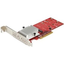 StarTech Dual M.2 PCIe 3.0 SSD Adapter Card PEX8M2E2 - £224.39 GBP