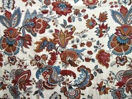 PALAMPORE Floral Multicolor 56-inch Round Fabric Tablecloth - £25.16 GBP