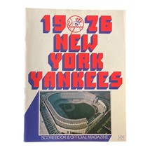 1976 New York Yankees Scorebook &amp;Official Magazine vs Oakland Athletics Scored - £9.53 GBP