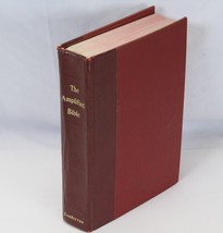 Amplified Bible Vintage 1965 First Printing Zondervan Red Hardcover Religion - £46.99 GBP