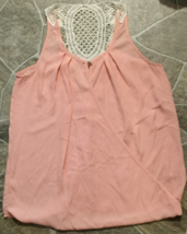 Charming Charlie blouse size S sleeveless pink - $8.90