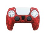 For PS5 Controller Grip Cover Silicone Red Skulls Design Gaming Accessories - $7.99