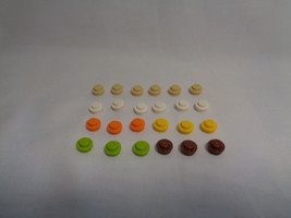LEGO 24 Assorted Color Dots Parts &amp; Pieces - £1.45 GBP