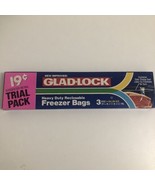 Vintage Glad Lock Heavy Duty Reclosable Freezer Bags Trial Pack of 3 Mov... - $13.54 CAD
