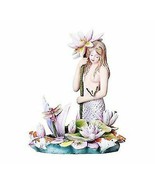 Sheila Wolk Rainbow Pool Mermaid By Butterfly Dragonfly And Koi Fishes S... - £42.23 GBP