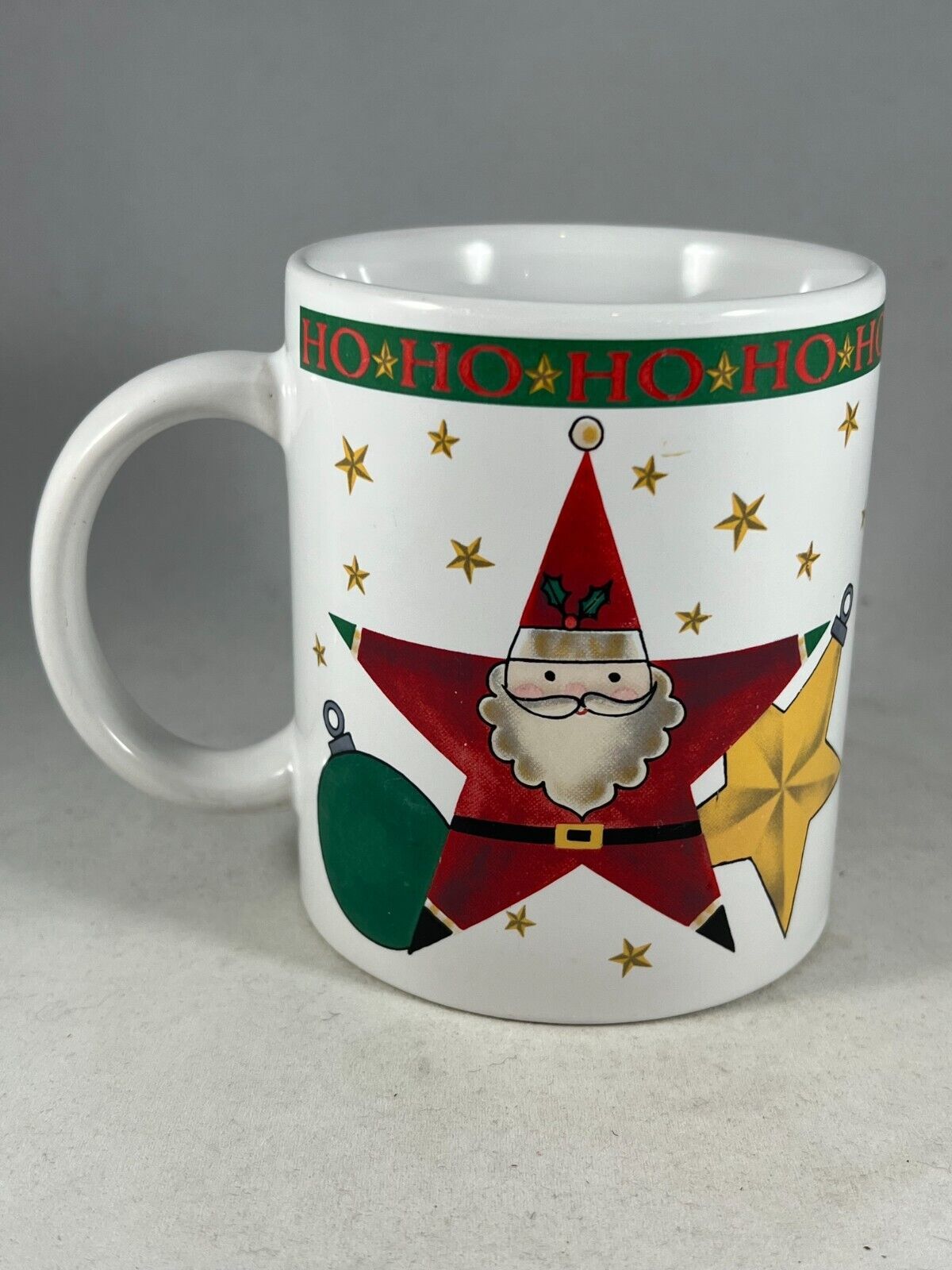 Modern Santa Claus Illustrated Christmas Coffee Mug by Signature Housewares 1994 - $14.25