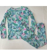 Lilly Pulitzer Girls Sammy PJ Pants &amp; Top Barking Up The Palm Tree Size 6 - $466.24 MXN