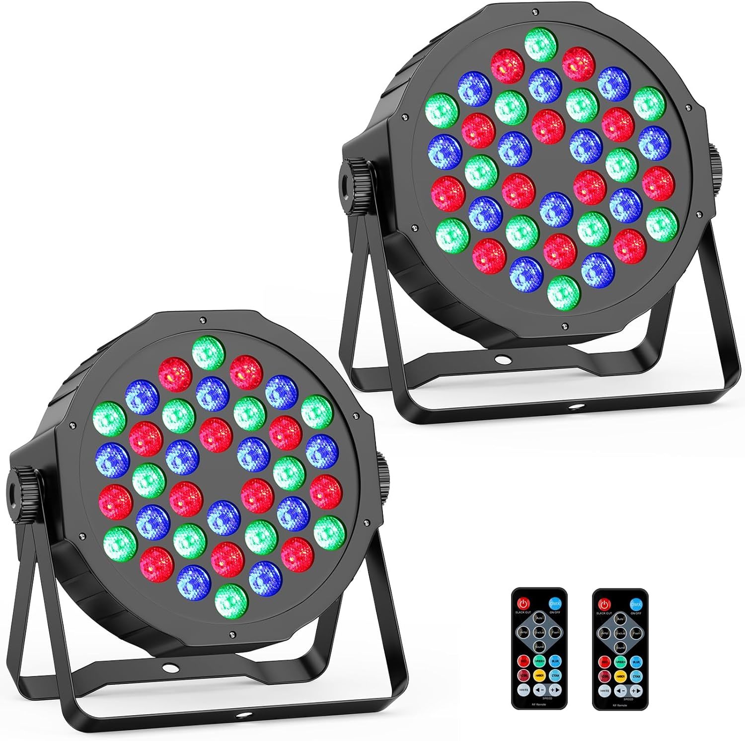 36Led Rgb Par Lights 2Pack - Yeesite 36W Stage Light Color Changing Sound - $51.94