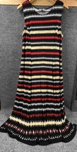 Danny And Nicole Maxi Dress Multicolor Women Size 18 Sleeveless Striped ... - $36.33