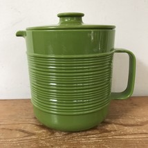 Vintage 70s Rubbermaid Avocado Green 1.5 Quart Drink Pitcher Thermos Creamer - £29.22 GBP