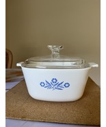 Vintage Corning Ware Blue Cornflower 1. 75 Quart Casserole Dish With Lid - $78.02 CAD