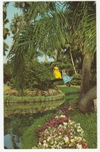 Vintage Postcard Cypress Gardens Florida Southern Belles on a Bridge 1960&#39;s - £5.44 GBP