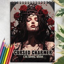 Cursed Charmer Spiral-Bound Coloring Book for Adult, Relax and Stress Relief - £16.34 GBP