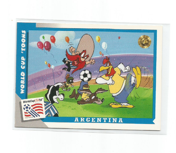 Primary image for ARGENTINA 1994 UPPER DECK WORLD CUP USA LOONEY TUNES SOCCER CARD #20