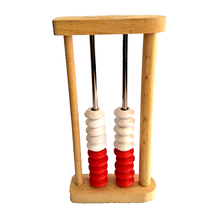 Hand2Mind Mini Rekenrek 20 Bead Wood Math Counting Frame 5+ Math Abacus ... - $6.58